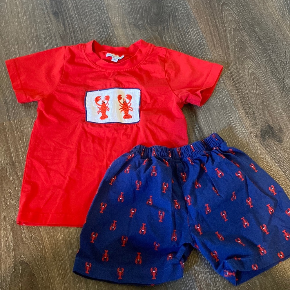 Busy Bees Smocks Lobster set